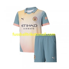 Fußballtrikots Manchester City Kinder 2024-2025 Kurzarm Fourth trikot kaufen